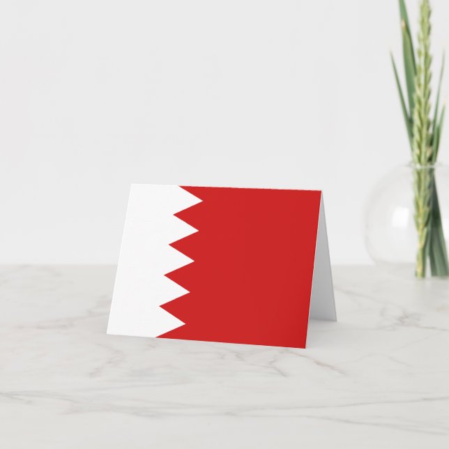 Bahrain Flag Notecard (Front)