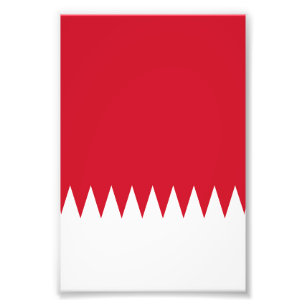 Bahrain flag photo print