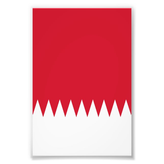 Bahrain flag photo print (Front)