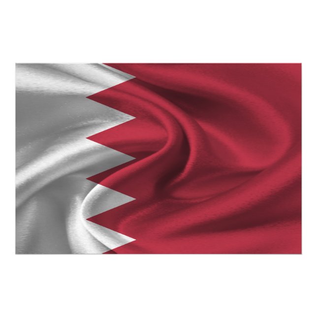 Bahrain Flag Photo Print (Front)