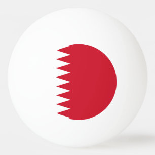 Bahrain flag ping pong ball