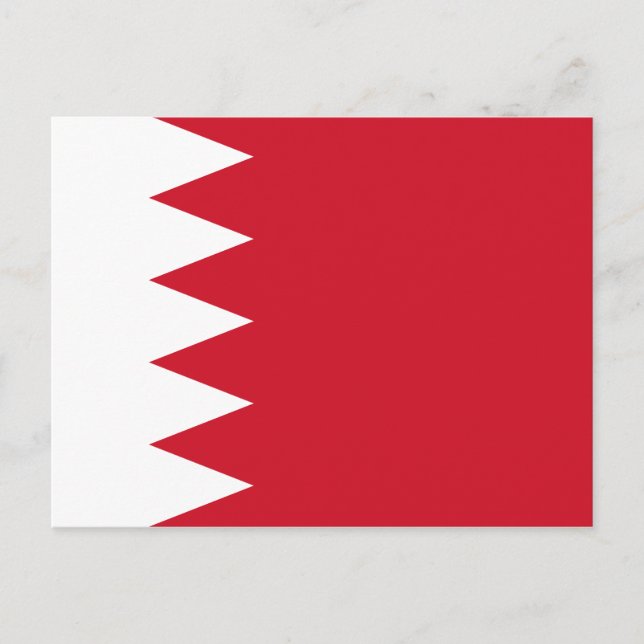 Bahrain Flag Postcard (Front)