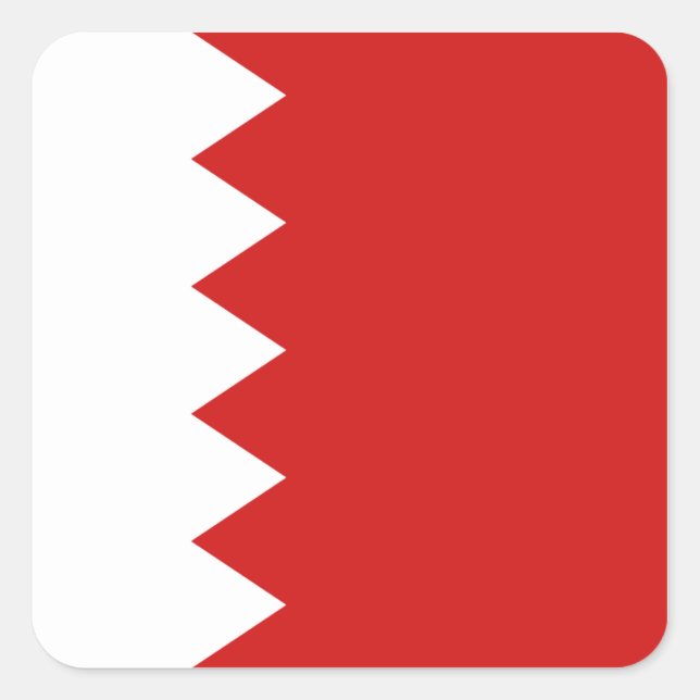 Bahrain Flag Sticker (Front)