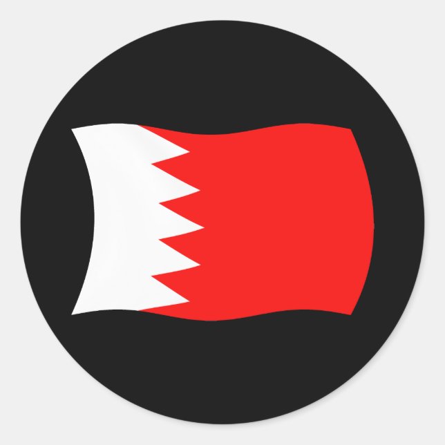 Bahrain Flag Sticker (Front)
