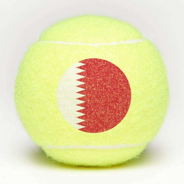 Bahrain flag tennis balls (Front)