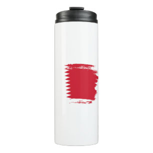 Bahrain flag thermal tumbler