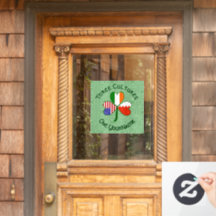 Bahrain Ireland USA Shamrock Flag Personalised