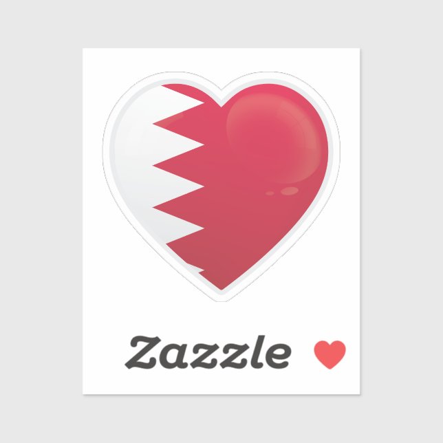 Bahrain Love Flag (Sheet)