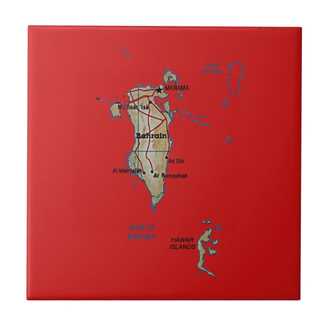 Bahrain Map Tile (Front)