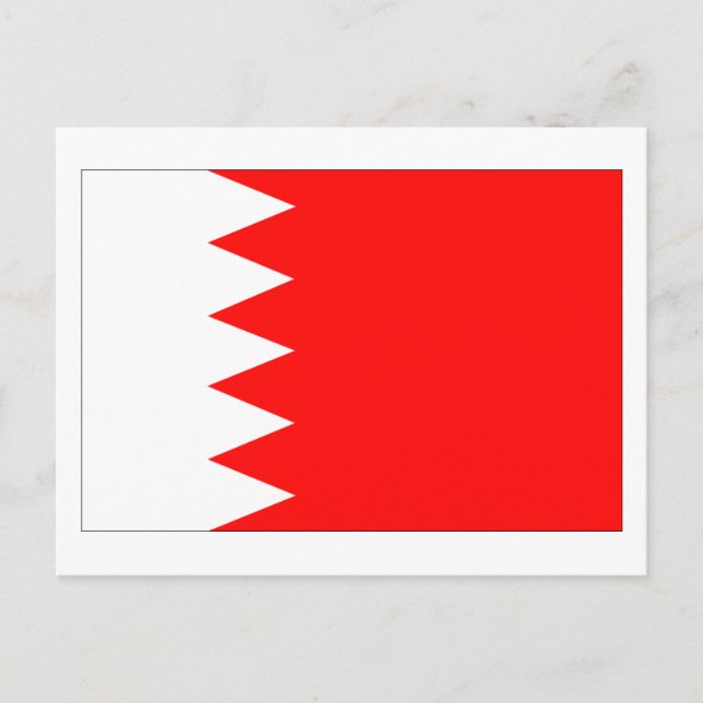 Bahrain National Flag Postcard (Front)