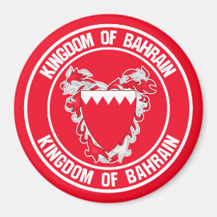 Bahrain Round Emblem Magnet