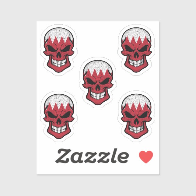 Bahrain Smiling Skull Flag (Sheet)