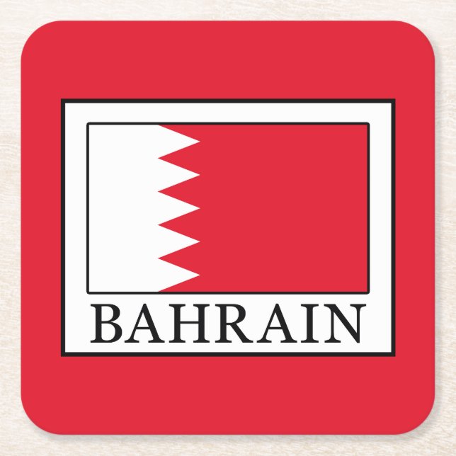 Bahrain Square Paper Coaster (Front)