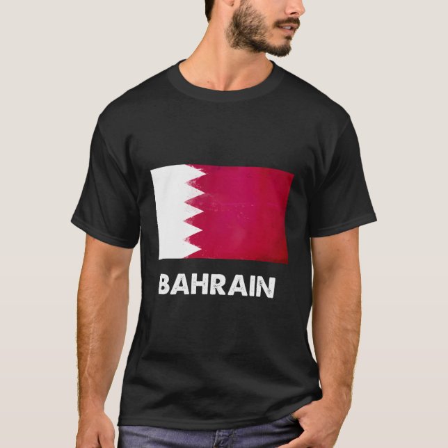Bahraini Bahrain Flag T-Shirt (Front)