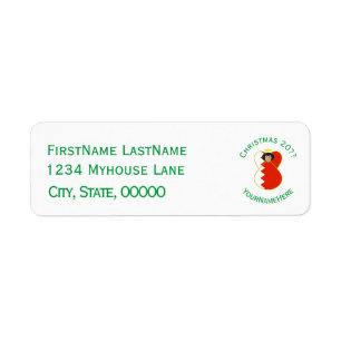 Bahraini Flag Christmas Angel Address Return Address Label