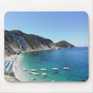 Baia turchese sul mare italiano - tappetino mouse pad