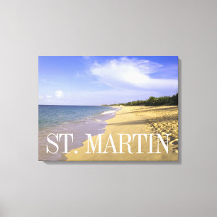 Baie Longue Long Bay Beach, St. Martin Canvas Print