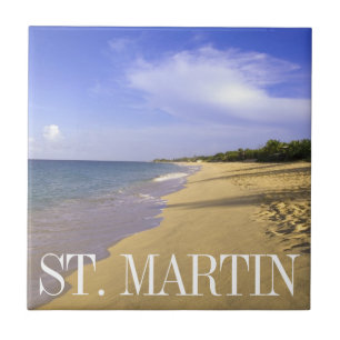 Baie Longue Long Bay Beach, St. Martin Ceramic Tile