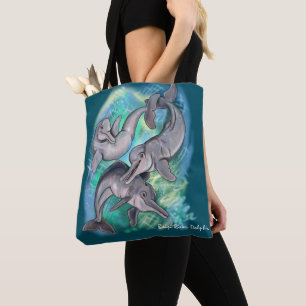 Baiji River Dolphin lost echos Tote Bag