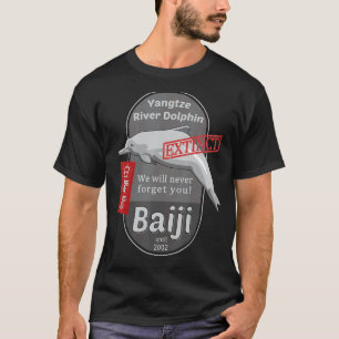 Baiji Yangtze River Dolphin Animal Extinction T-Shirt