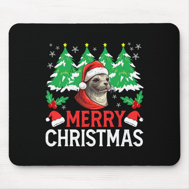 Baikal Seal Christmas Pajama Costume for Xmas Holi Mouse Pad (Front)