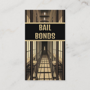 Bail Bonds Jail Visiting Room Business Card