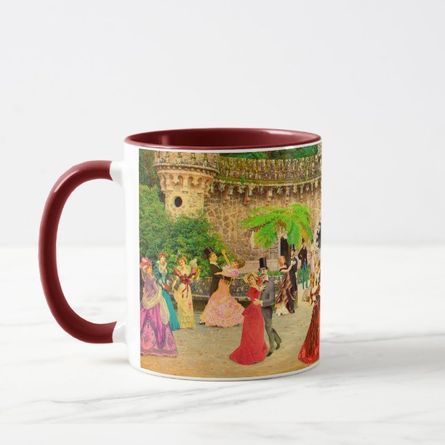 Bailando vals en la Quinta da Regaleira (Portugal) Mug (Left)