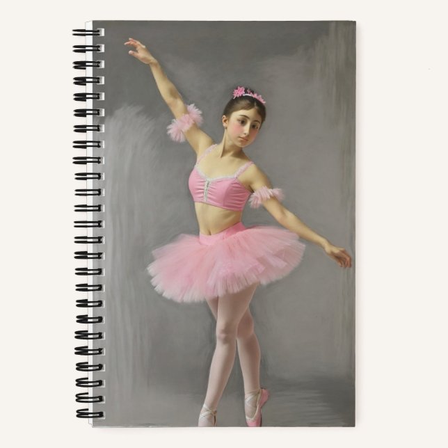 Bailarina con tutu rosa notebook (Front)