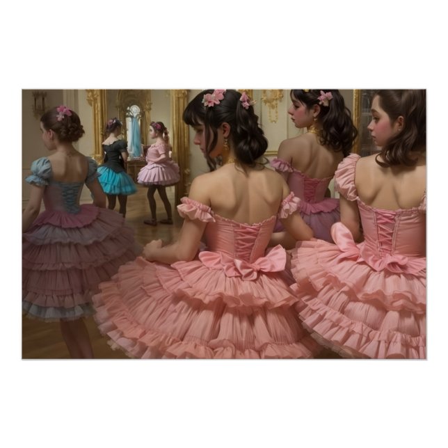 Bailarinas en una gran sala de estilo rocóco poster (Front)