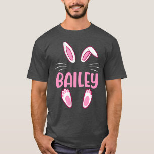 BAILEY Easter Bunny Funny Novelty Womens Custom Na T-Shirt