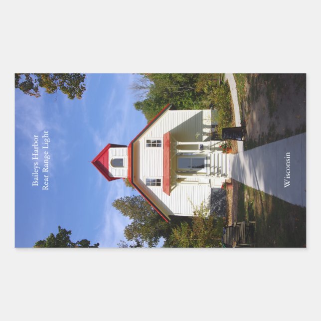 Baileys Harbor Rear Range Light sticker (Front)