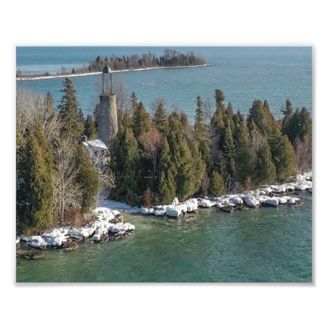 Baileys Harbour Door County WI Birdcage Lighthouse Photo Print (Front)