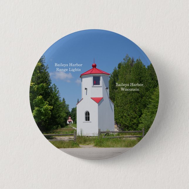 Baileys Harbour Range Lights button (Front)