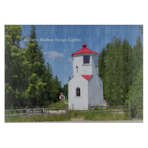 Baileys Harbour Range Lights cutting board