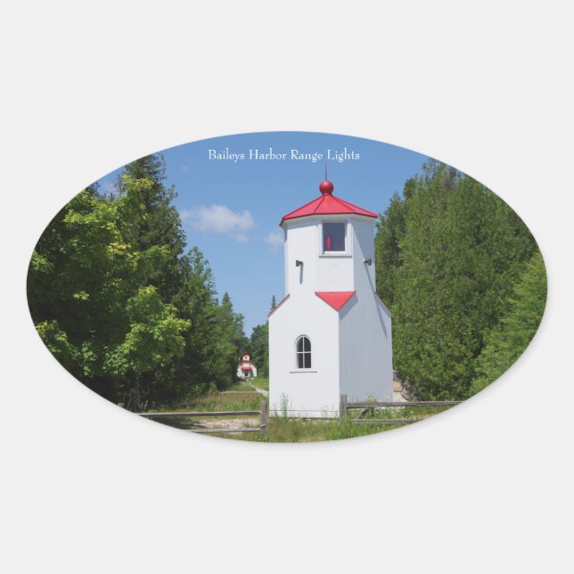 Baileys Harbour Range Lights sticker (Front)