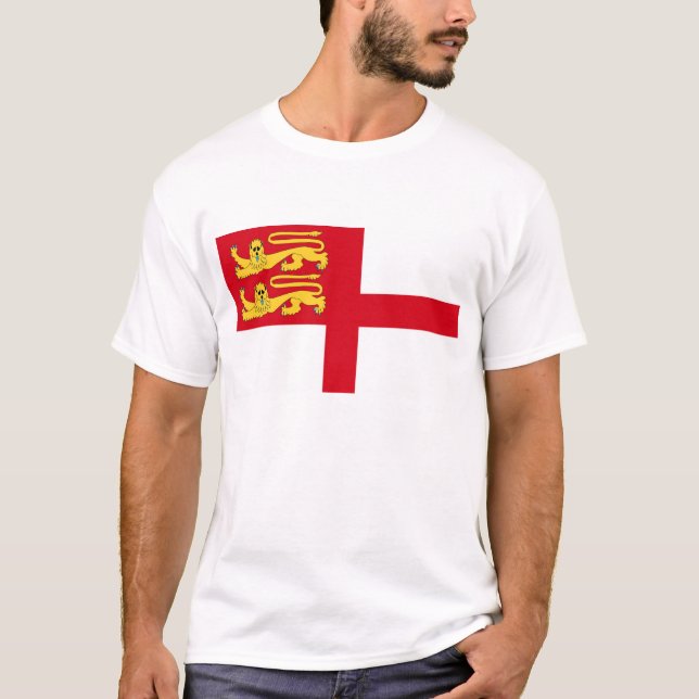 Bailiwick Guernsey region sark island flag symbol T-Shirt (Front)