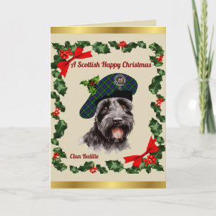 Baillie Scottie Dog Personalised Xmas Card