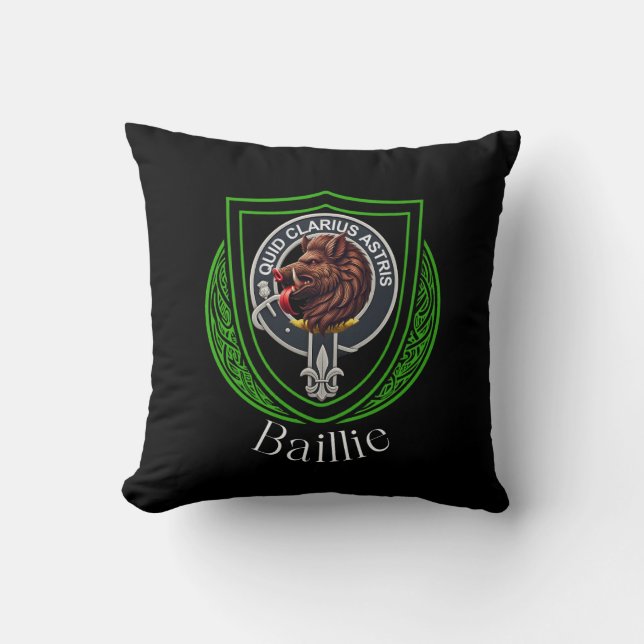 Baillie Scottish Clan Crest Cushion (Front)