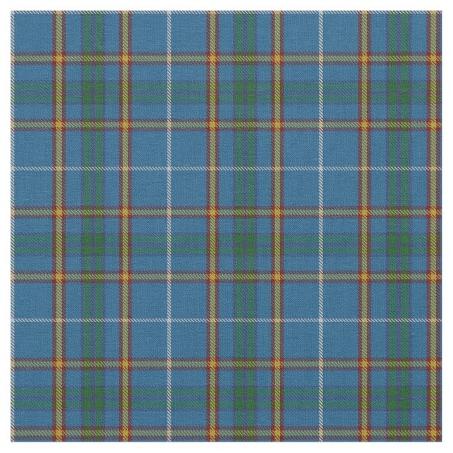Bain Clan Scottish Tartan Plaid Pattern Fabric (Close Up)