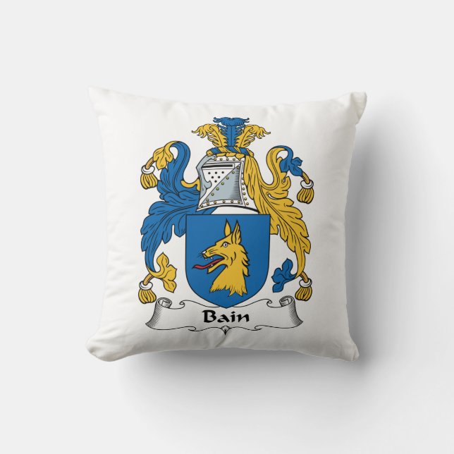 Bain Family Crest Cushion (Front)
