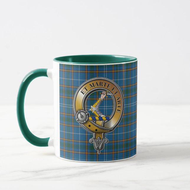 Bain Tartan & Badge Mug (Left)