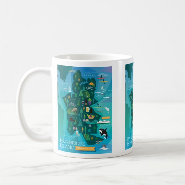 Bainbridge Island, Washington Mug (Left)