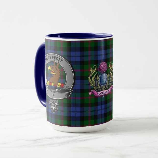 Baird Clan Badge & Tartan Mug (Front Left)