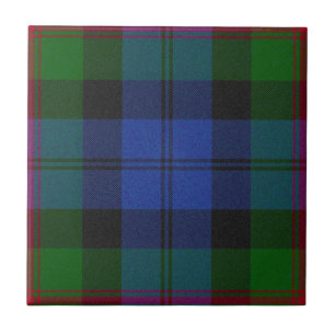 Baird Clan Hunting Tartan Plaid Pattern Ceramic Tile