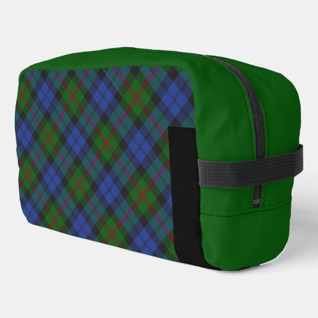 Baird Clan Scottish Tartan Plaid Pattern Dopp Kit (Left Corner)
