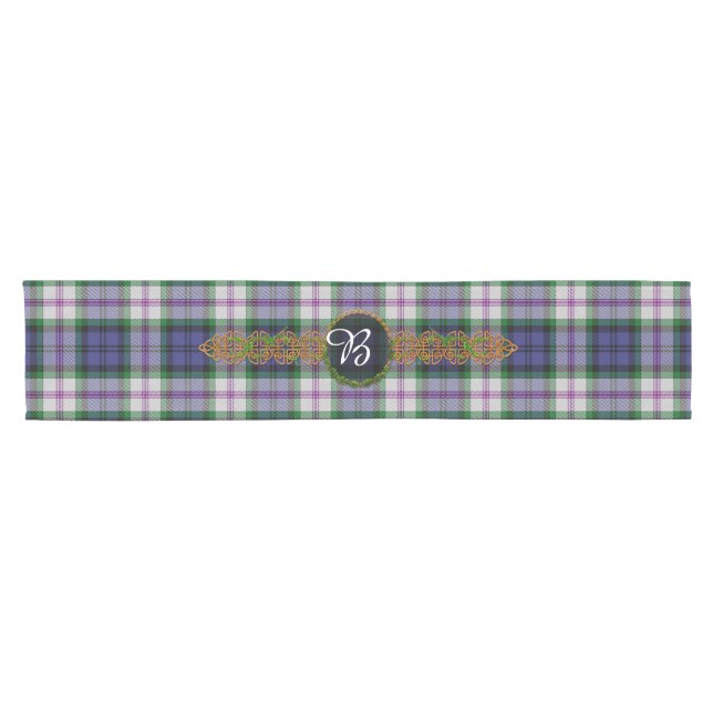 Baird Dress Tartan And Monogram Short Table Runner (Horizontal)