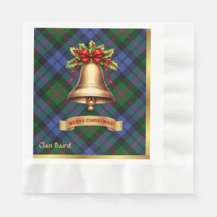 Baird Personalised Tartan Christmas Napkin