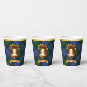 Baird Personalised Tartan Christmas Paper Cups