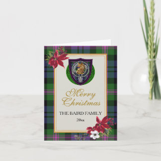 Baird Scottish Clan Tartan & Crest Card