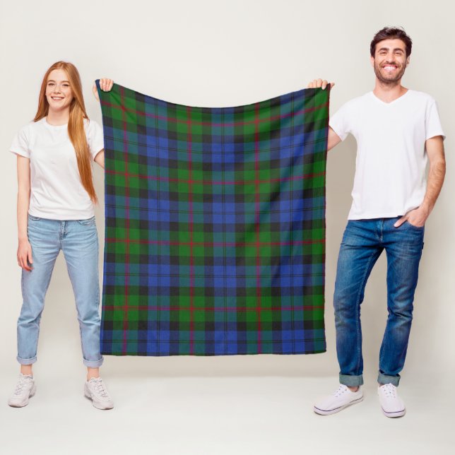 Baird Scottish Clan Tartan Plaid Pattern Fleece Blanket (In Situ)
